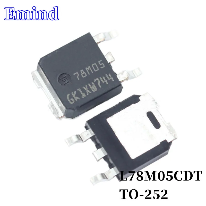 50/100/200/500/1000Pcs L78M05CDT 78M05  SMD Low Dropout Regulator TO-252 LDO 3-terminal Regulator IC