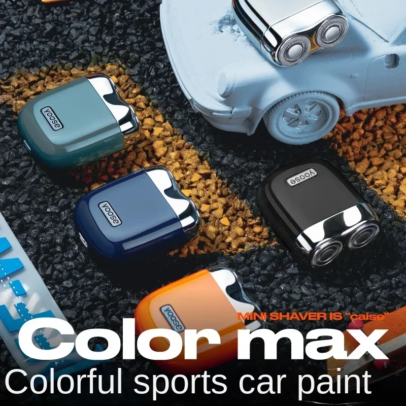 Barbeador elétrico masculino portátil, recarregável por usb, à prova d'água, para presentes, máquina de cortar cabelo para viagens