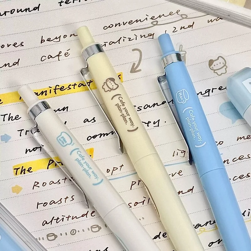 

Planwith Café Style Gel Pen 0.5mm Tip Quick Dry Ink Smooth Writing Minimalist Ins Aesthetic Student Gift & Office Signature Pen