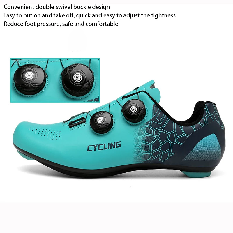 LiXingMing Cycling Shoes Mtb Men Blue Hot Self-locking Anti-slip Speed Route Splint Road Bike Shoes Women Outdoor Racing Sneaker