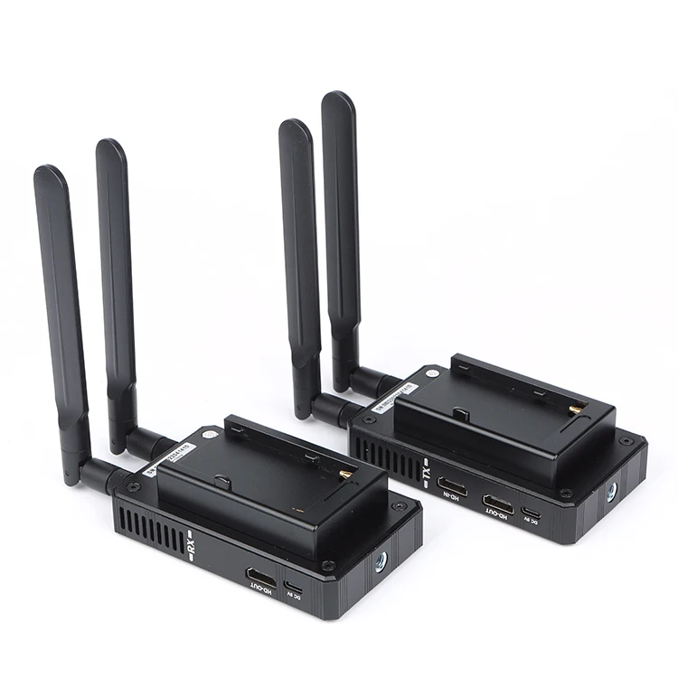 Extender Wireless HD da 200m con batteria con fibbia posteriore trasmettitore e ricevitore di segnali Video e Audio HD