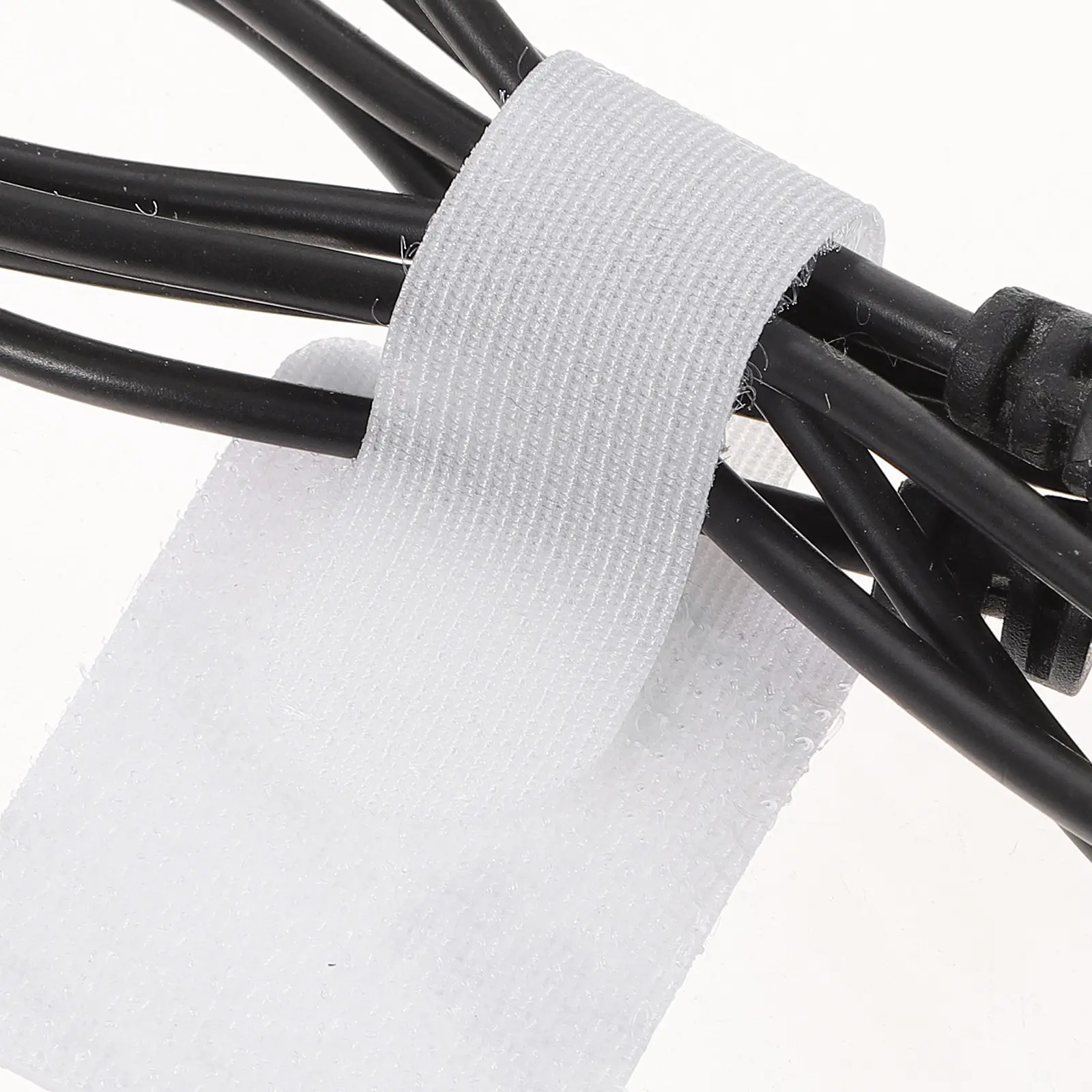 40Pcs Cable Organizer Hook Loop Cable Management Straps Adhesive Strong Fastening Wire Ties Cord Fixing Strap Reusable