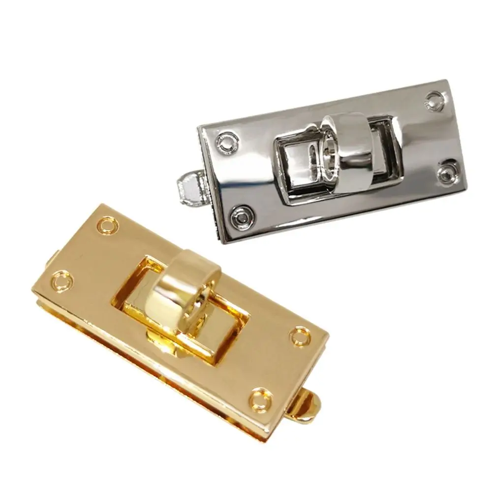 New Hardware Closure Bag Buckle Metal Clasp Turn Lock Twist Lock DIY Handbag Bag Purse Luggage Lock Bag Parts Accessories