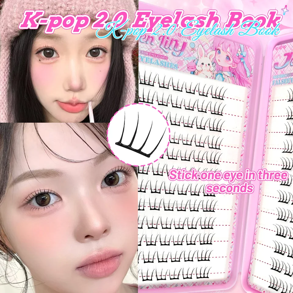 【Estilo K-pop 2.0】Pestañas Postizas Autoadhesivas Sin Pegamento Fáciles de Usar en Segundos Modernas para Diario/Fiesta 3