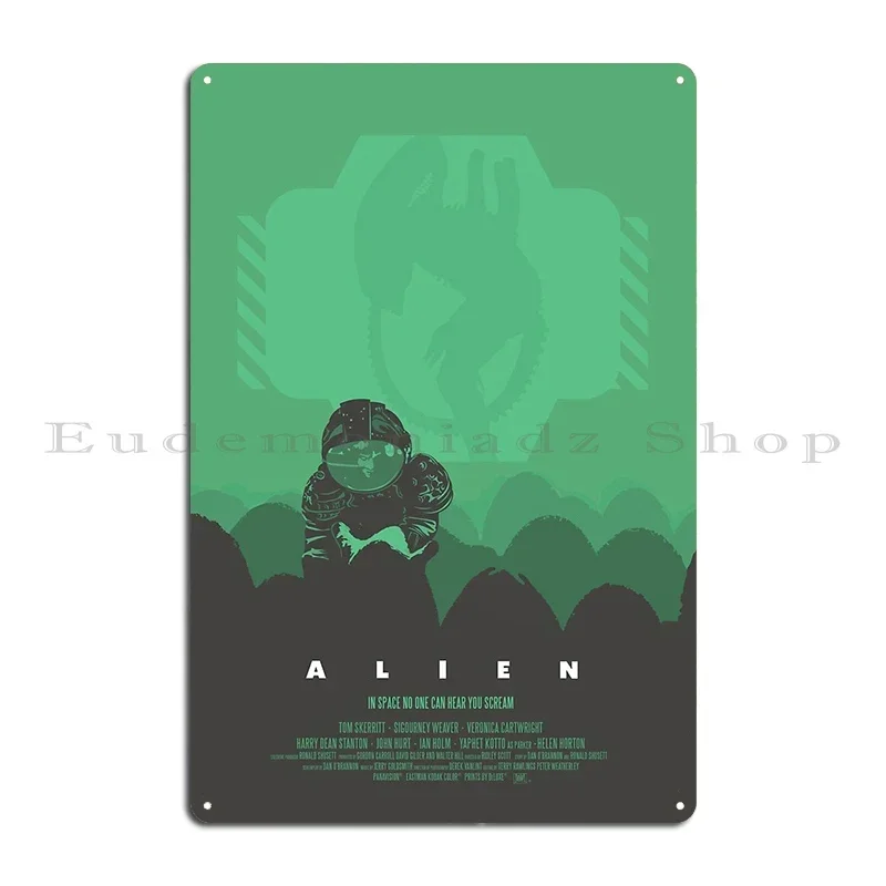Ridley Scott S Alien Print Sigourney Weaver As Ripley Metal Plaque Poster Cinema Designer Pub Bar Cave Cinema Tin Sign Poster