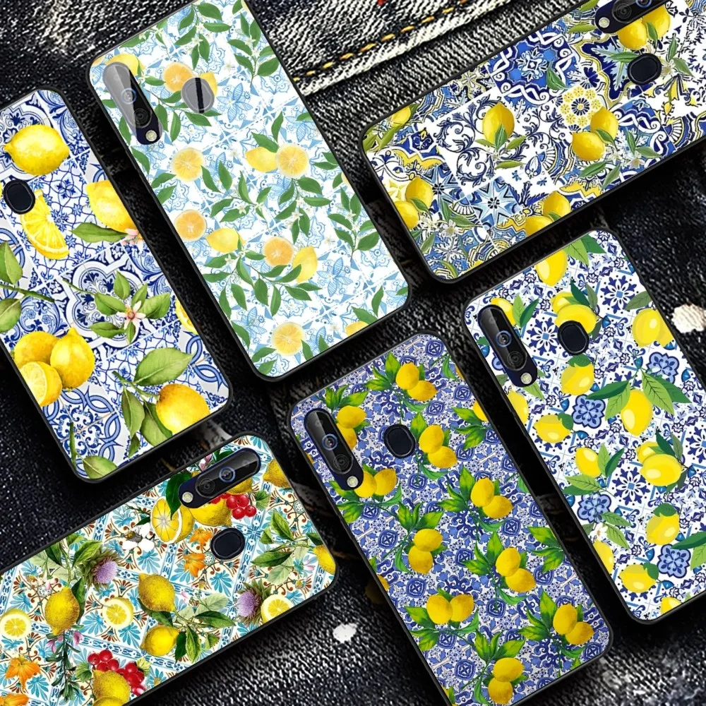 

Mediterranean Lemon Phone Case For Samsung A 10 11 12 13 20 21 22 30 31 32 40 51 52 53 70 71 72 73 91 13 shell