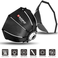 TRIOPO 55cm 65cm 90cm 120cm Foldable Octagon Softbox Bowens Mount for Sokani X100 COLBOR CL60 Godox Aputure LED Video Light