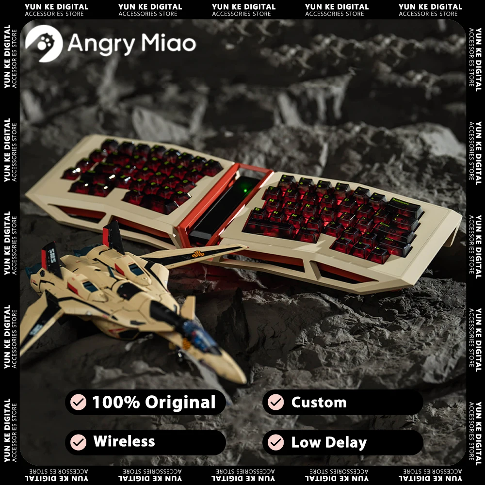 

Angry Miao AFA R2 Mechanical Keyboard Custom RGB Backlit Hot Swap Wireless Gaming Keyboard Low Delay For Pc Gamer Keyboard Gift