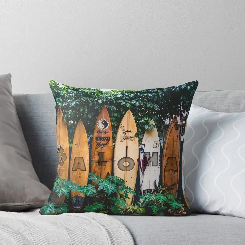 

Hawaiian surfboards Throw Pillow Cusions Cover Pillowcases Bed Cushions Sofa Decorative Covers bed pillows pillow