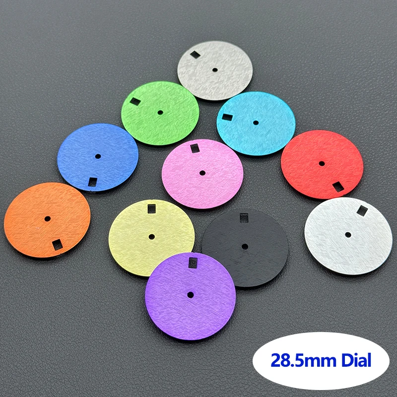 NH35 Dial 28.5mm Dial Fit 3.0/3.8/4.1 position Fits For NH35 NH36 Movement Men Watch Retrofit 28.5mm Dial Single-Date Display