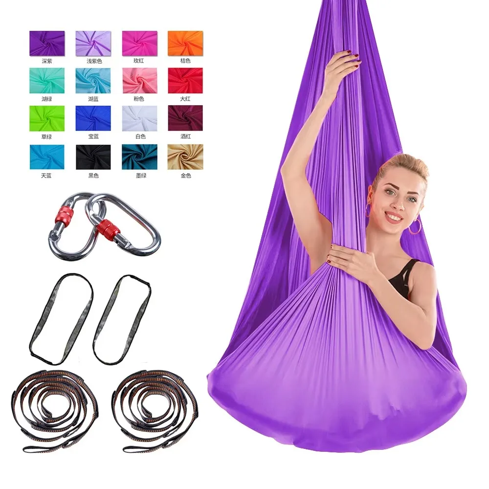 Newest Nylon Professional Durable Stretch Aerial Yoga Hammock Yoga Swing