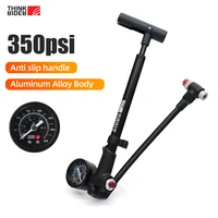 ThinkRider-bomba de aire portátil de alta presión para bicicleta, 350psi, con manómetro, para horquilla y suspensión trasera, amortiguador, bicicleta de montaña