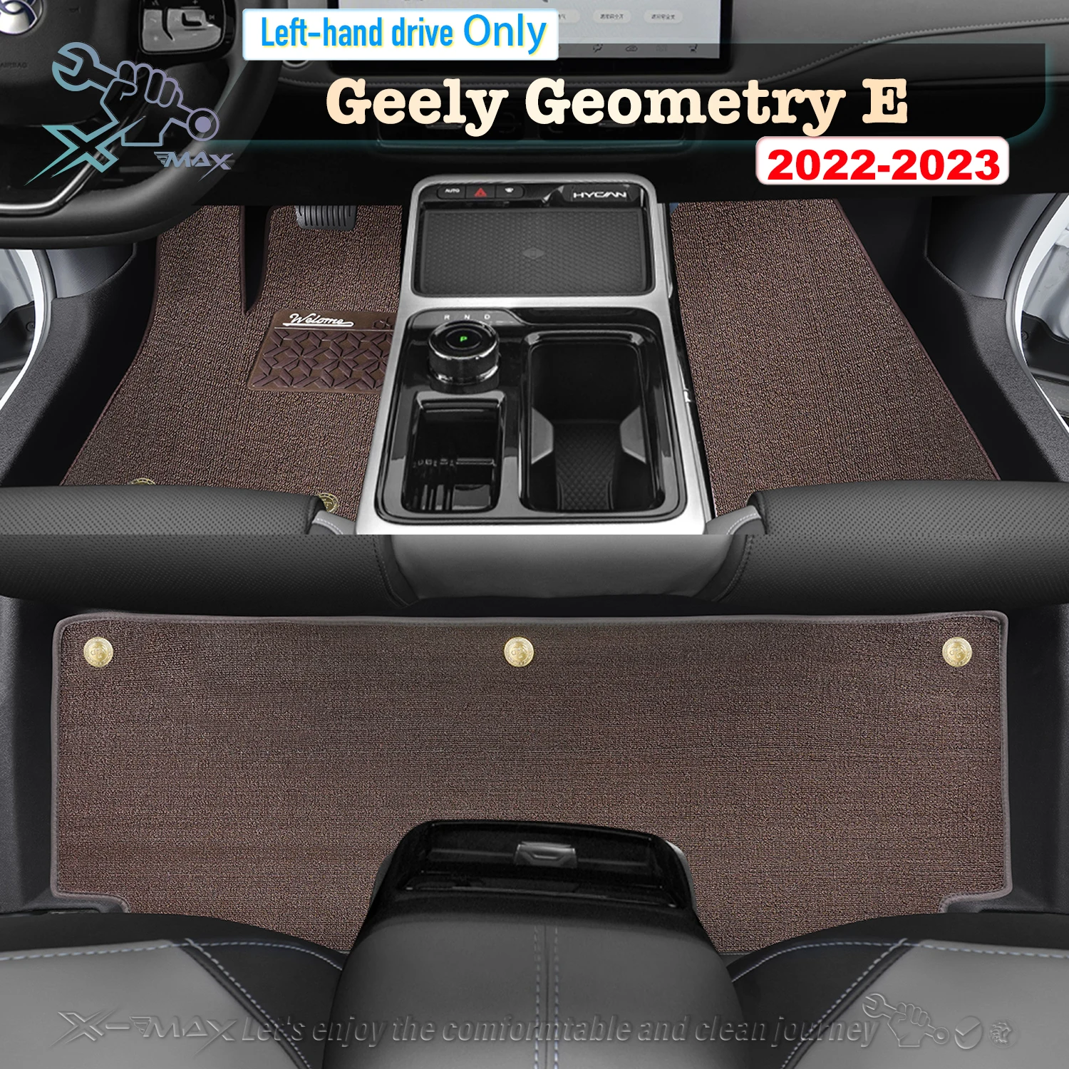 

Left-hand Drive Car Floor Mat For Geely Geometry E 2022-2023 Full Surround Foot Mat Automotive Floor Mat Floor Liner Water-proof