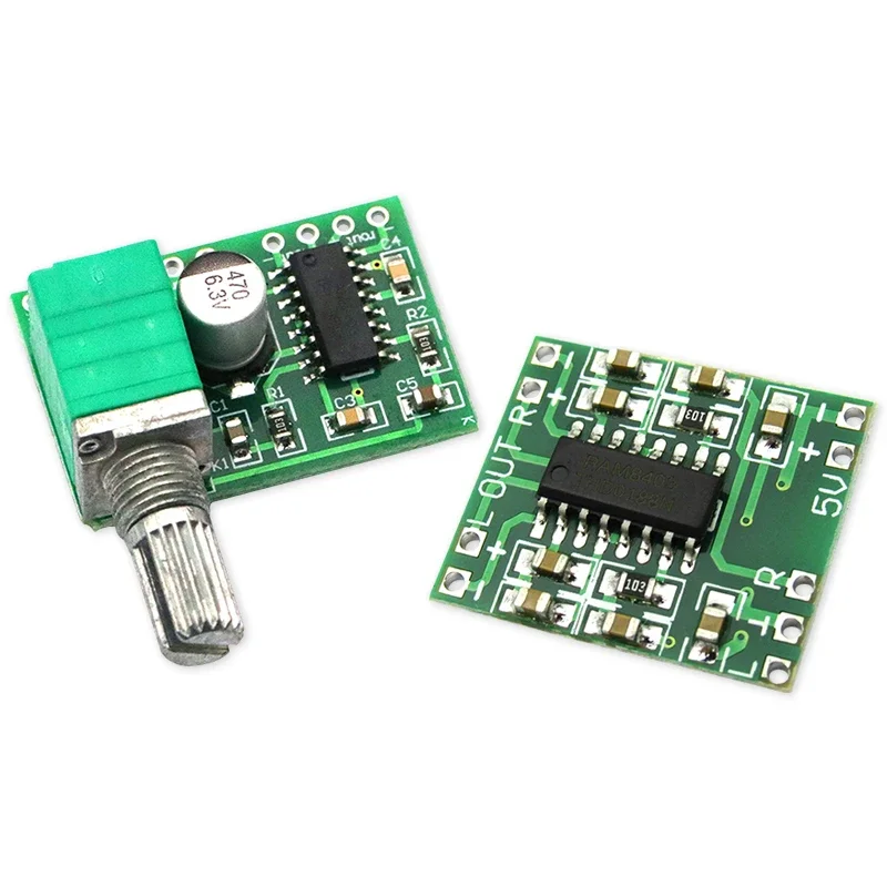 Mini PAM8403 DC 5V Digital Small Power Amplifier Board Modulediy 2.5～5V USB Power Supply 2 * 3W Volume Control with Potentionmet image 3