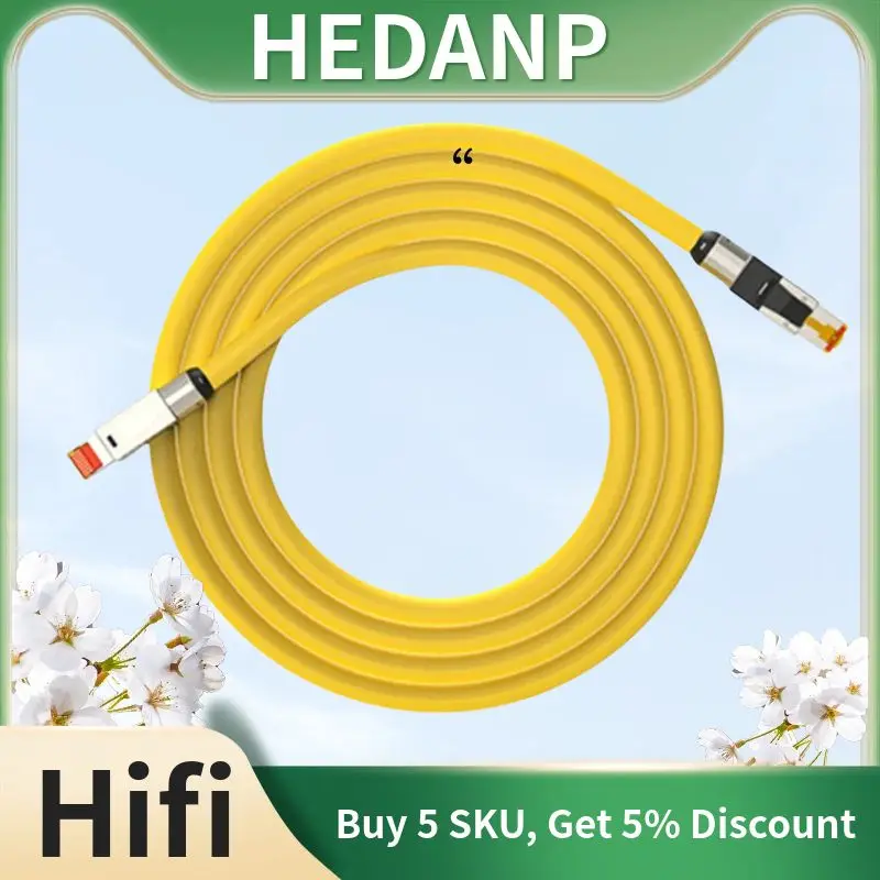 

Ethernet-кабель Cat8 S/FTP, 40 Гбит/с, сетевой патч-корд Cat 8 RJ45 для маршрутизатора, модема, Интернет RJ 45, полностью экранированный металлический чехол