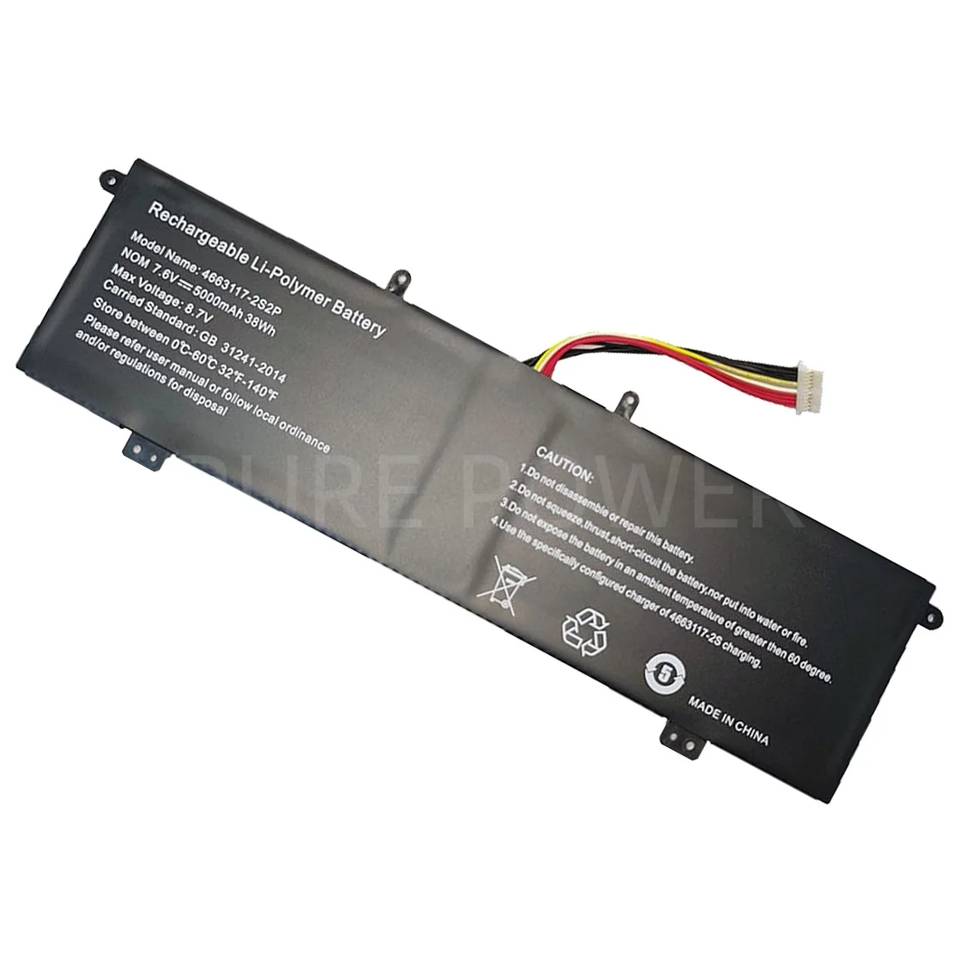 New Laptop Battery 4663117-2S2P 7.6V 38WH 5000mAh High Quality Durable Long Lasting For Xidu Tour Pro XN1A PhilBook Y13