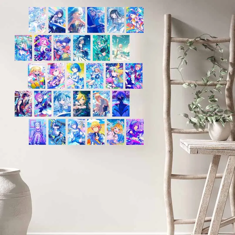 10/30 PCS PJSK Wonderlands×Showtime Postcards Home Dorm Decoration Poster Y2K Athletic Wall Collage Kit Prints Mural Teens Gifts