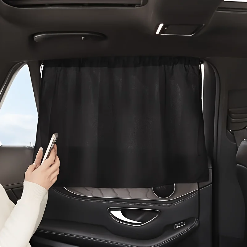 1-4 Pieces Black Car Sunshade, Suction Cup Sunshade - Easy To Install, Sun Protection, Heat Insulation, Compatible with Mostcars