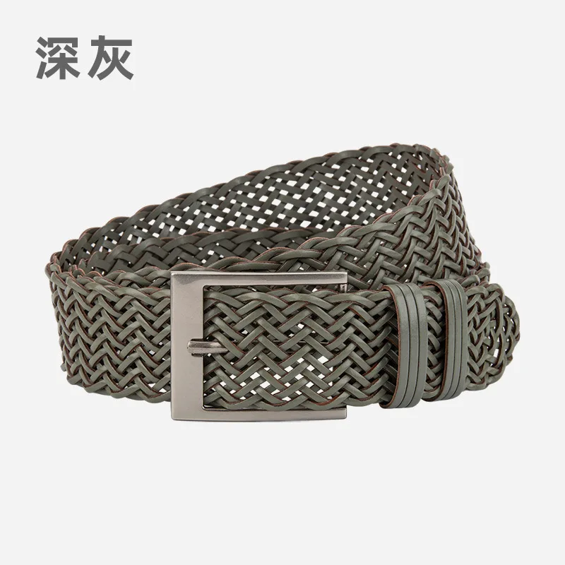 4.5cm Women's Retro Trend No Punching Woven Belt Paired with Jeans, Personalized Niche Fashion Design Decorative Woman Belt