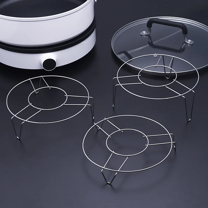 Stainless Steel Steamer Rack Multifunction Bowl Pot Steaming Tray Dumplings Eggs Grill Stand Kitchen Cookware Accessories