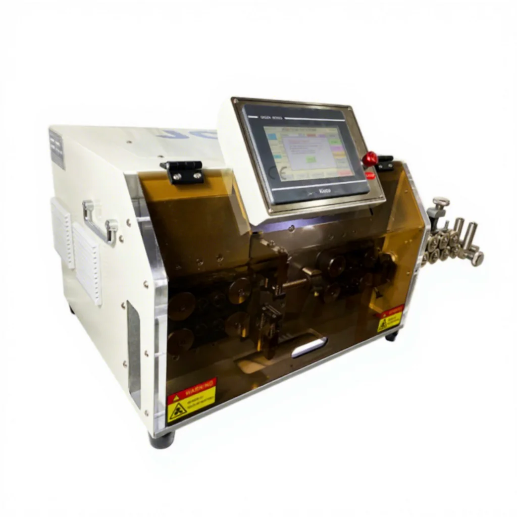 JCW-CS15N Automatic Heavy Duty 16mm OD Sheathed Cable Cutting Stripping Peeling Machine Inner Cores Stripper Cutter Touch Screen