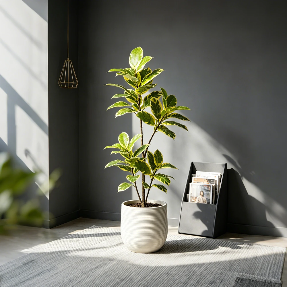 Sztuczne rośliny gumowe o duży – Rubber Plant Ficus recenzja i cena