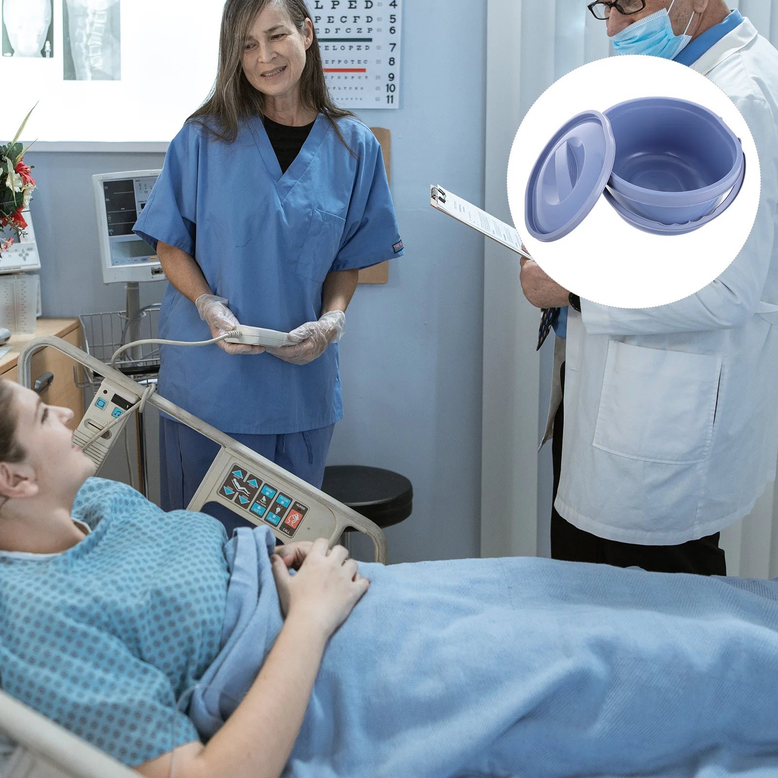 

Portable Toilet for Camping with Lid Heavy Duty Bucket for Adults Dual Handles Outdoor Travel Potty Seat Car Emergency Bedside