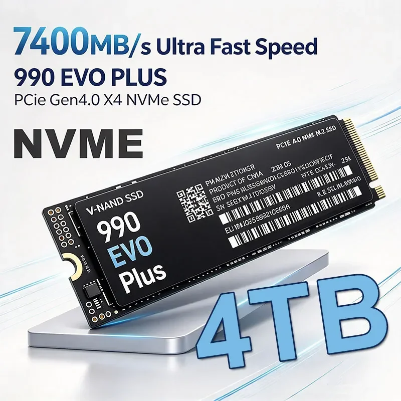 7400MB/s Internal M.2 NVMe SSD 990 EVO Plus PCIe Gen4.0 X4 TLC 3D NAND 500GB 1TB 2TB 4TB 2280 Gaming Drive For PS5 PC Laptop