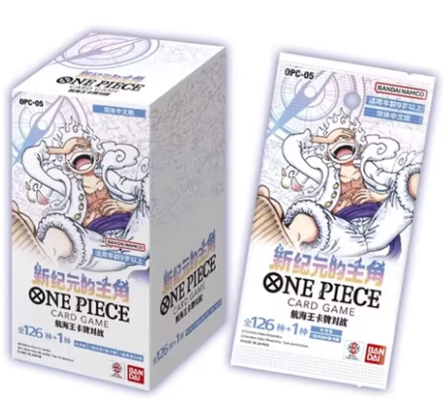 Bandai Original One Piece Card Game The Leading Role In The New Era Carddass Op-05 Anime Action Figures Collection Toys For Adul