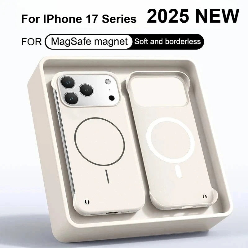 Fashion Ultra Thin Hard PC Matte Frameless Cooling Case For IPhone 18 17 Air 16 15 14 13 Pro Max Plus Magnetic Shockproof Cover