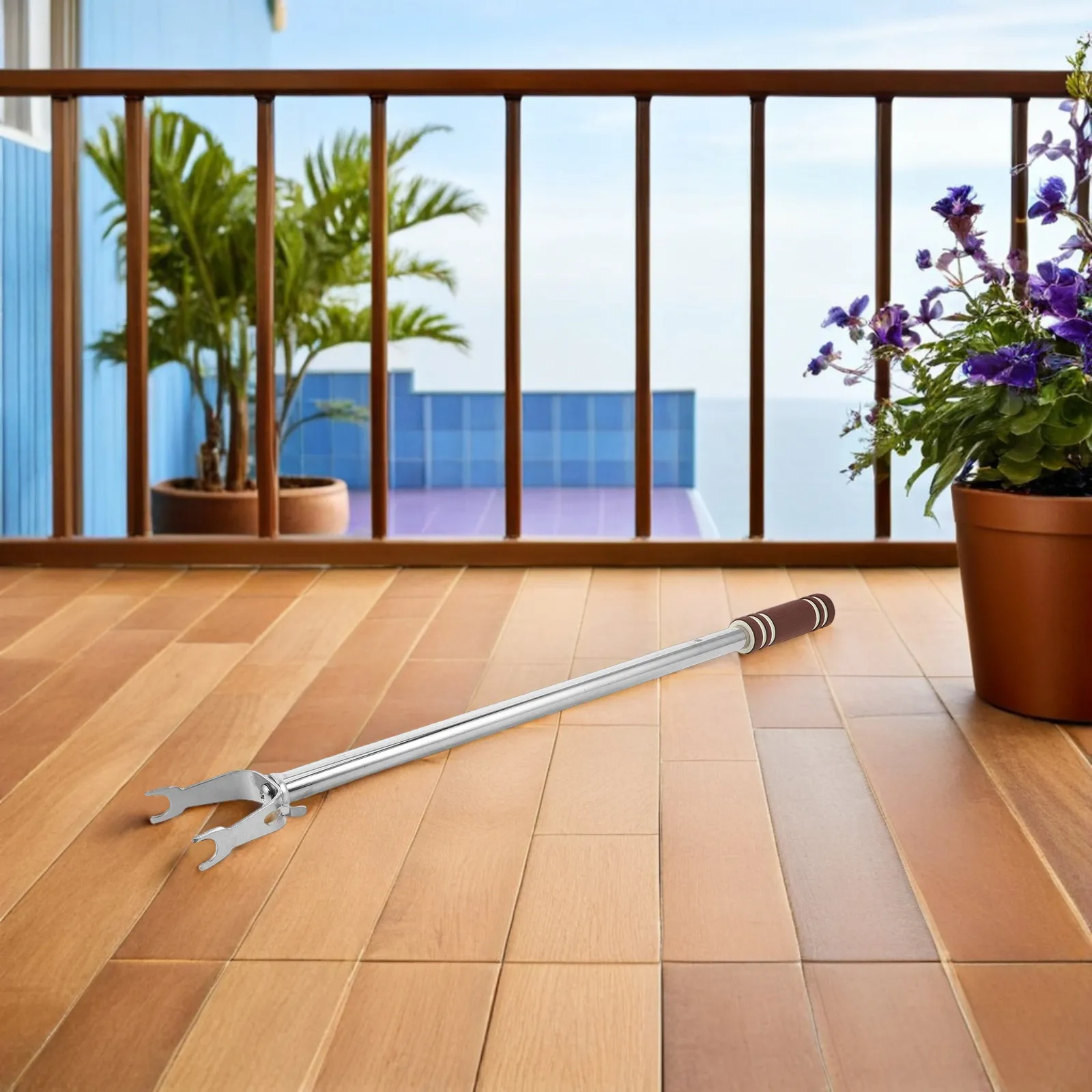 

Премиум-штанга для сушки белья из нержавеющей стали, 57 см, для улицы и дома, для балкона и гардероба, с гладкой поверхностью