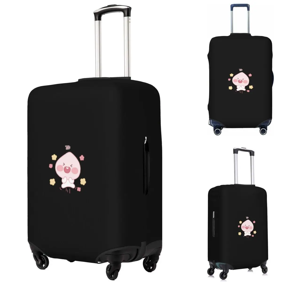 Silly Baby Apeach Suitcase Cover Protection Elastic Travel Luggage Protector Covers for 18-32 Inch