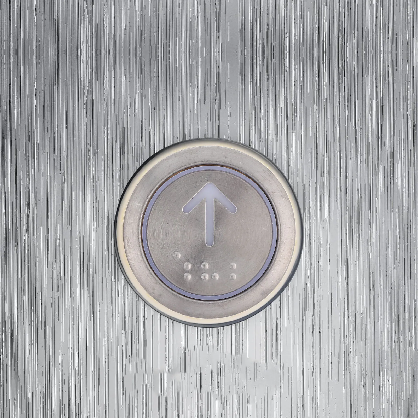 2Pcs Stainless Steel Elevator Buttons Modern Commercial Home Panel with Braille Wire Elevator Operator Button