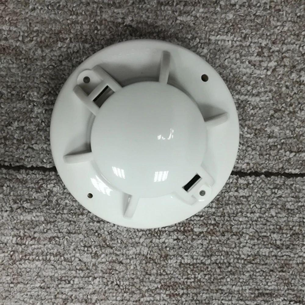 2 Wire Optical Chamber Conventional Photoelectric Smoke Detector Light Flash Smoke Alarm For Your Security Life