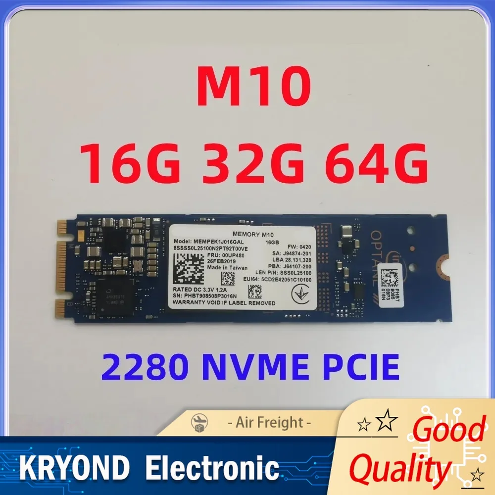 NVMe Solid State Drive M10 M.2 2280 PCIe 3.0 3D Xpoint 16GB-64GB Internal Storage for Intel Optane Memory