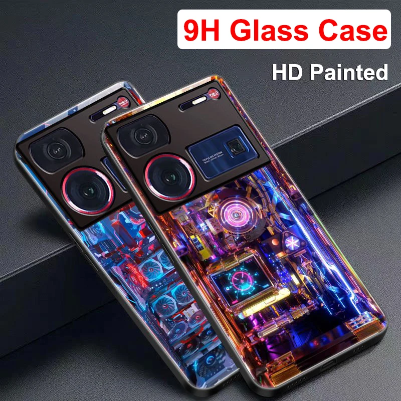 For Nubia Z60 Ultra Case Z60Ultra Full Protected Glass Phone Case For Nubia Z 60 Ultra Glass ShockProof Cover For Nubia Z60Ultra