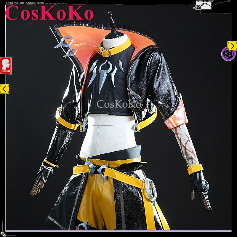 

CosKoKo Shieda Kayn Cosplay Game LOL Costume The Unforgotten Heartsteel Men's Team Uniform Halloween Party Role Play Clothing