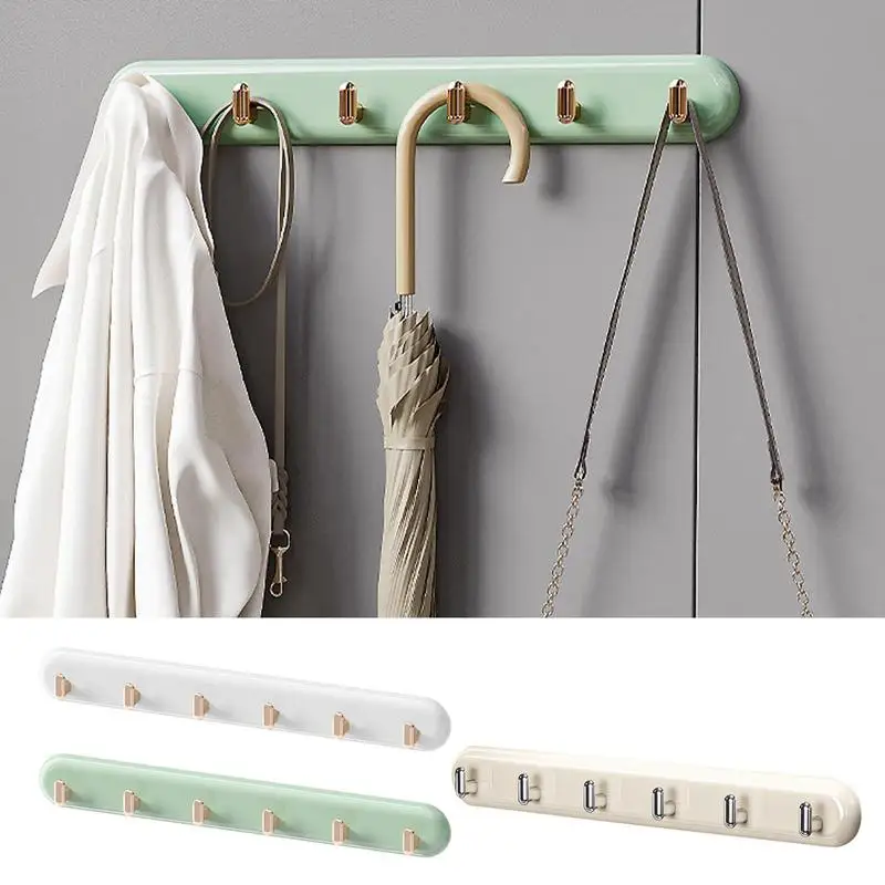 Ganchos de pared para baño, soporte de gancho para ropa, duradero, conveniente, sin perforación, montado en la pared, cocina, baño y dormitorio