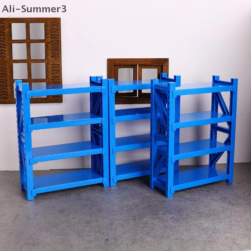 1/12 دمية محاكاة رفوف التخزين مستودع رفوف نموذج دمية زخرفة الأثاث الصغير دمى اكسسوارات المنزل #3