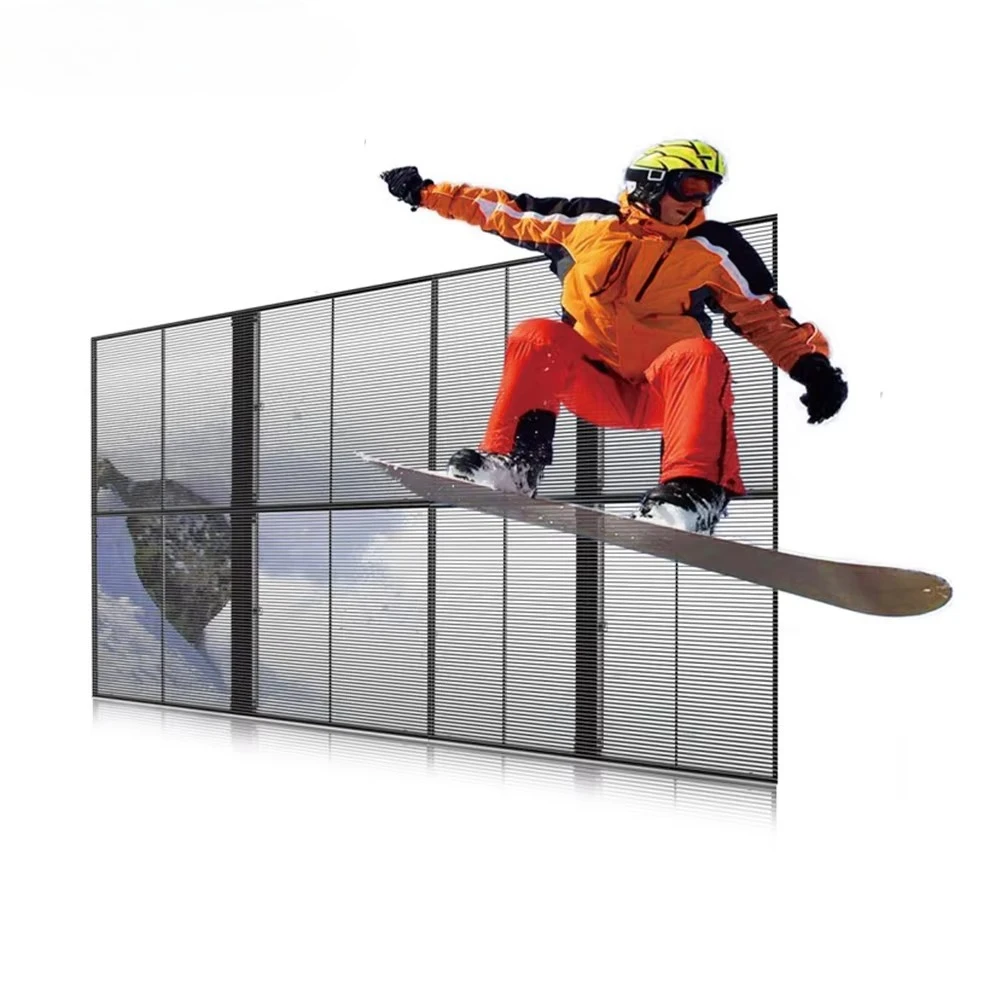 Ekran LED przezroczysty Najlepsza cena Reklama zewnętrzna HD