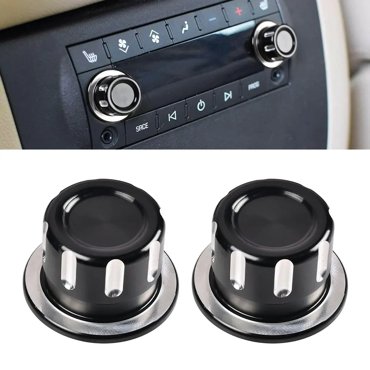 Car Rear Radio Audio Volume Control Knob Replacement 22912547 2291-2547 For Escalade Enclave Tahoe Chevrolet Chevy Silverado GMC view 4