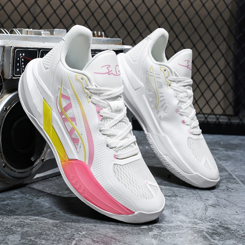 Men's Basketball Shoes Breathable Cushioning Non-Slip Wearable Runing Shoes Gym Training Athletic Basketball Sneakers for men