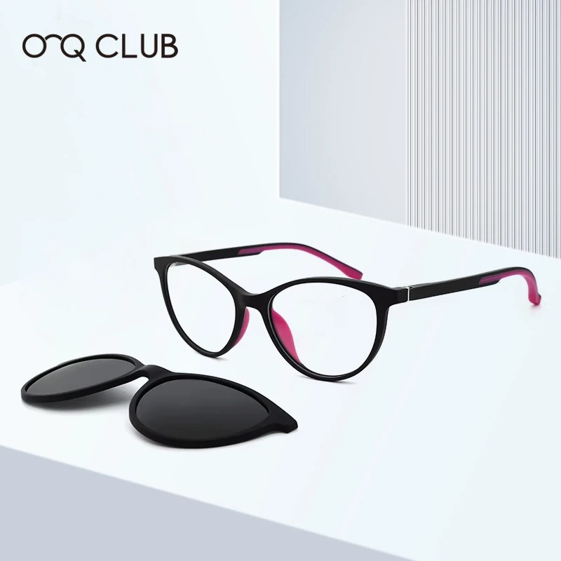 O-Q CLUB Kids Fashion Sunglasses TR90 Silicone Polarized Myopia Optical Magnetic Clip-on Kids Outdoors Eyeglasses Eyewear Glass