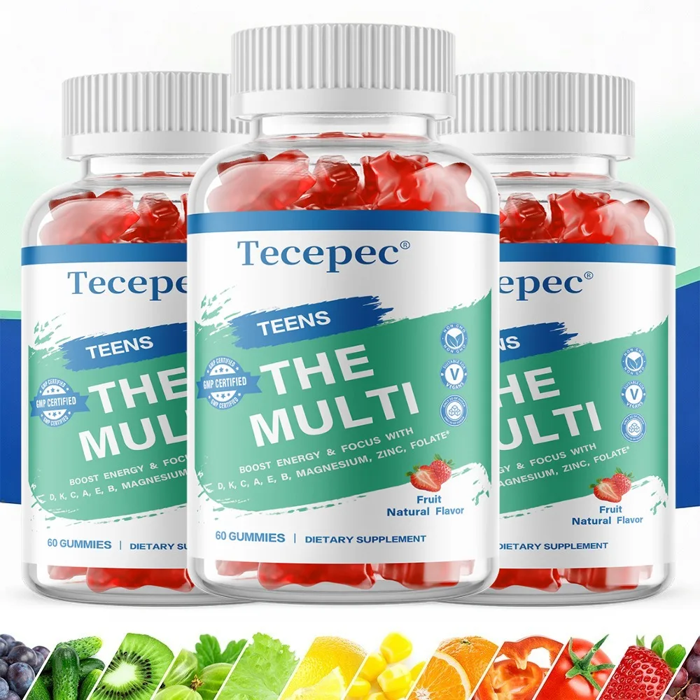 Multivitamin Gummies for Teen, Vitamin & Mineral Supplement, Support Immune System, Bone & Teeth Health