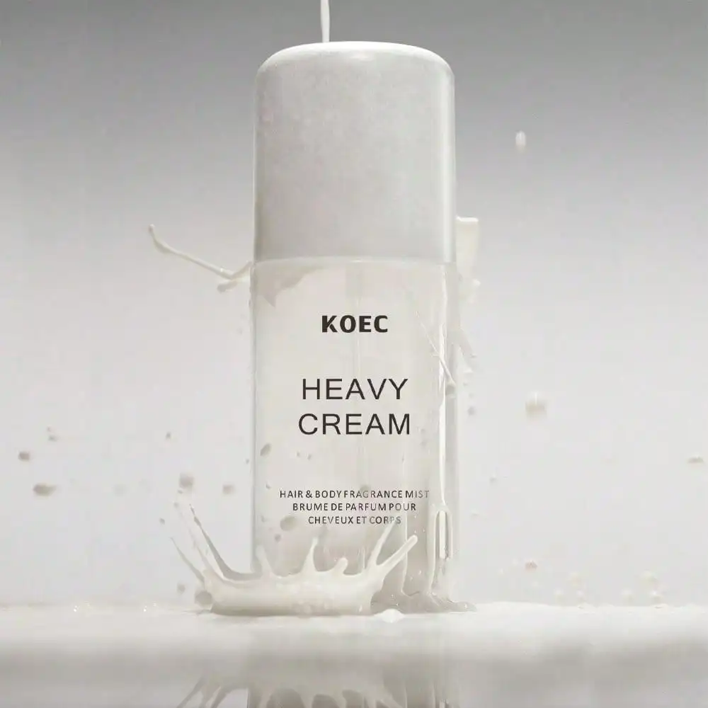 Hair & Body Fragrance Mist, KOEC Heavy Cream Scent, Balanced Layered Fragrance with Lemon Sugar, Jasmine & Vanilla Cream Notes, Soft Milky Floral Aroma for Skin and Hair view 3