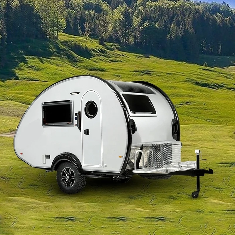 Traditional Teardrop Camping Mobile House Camper Trailer Offroad For Sale Poland