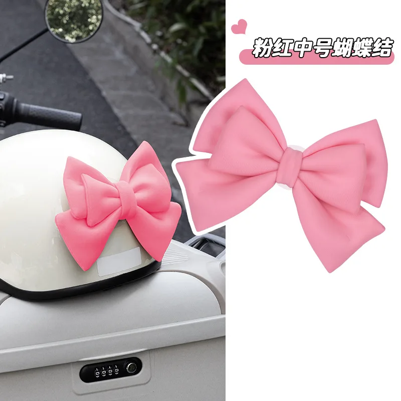 Motorcycle Helmet Bow Decorative Bowknot with Quick Release Mount Universal for Motorcycle Helmet