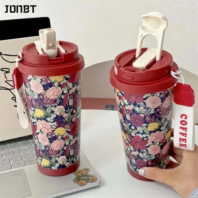 

500ML Thermal Water Bottle For Women 316 Stainless Steel Double Drinking Coffee Cup Leakproof Vacuum Tumblers Bottles Gift Cup