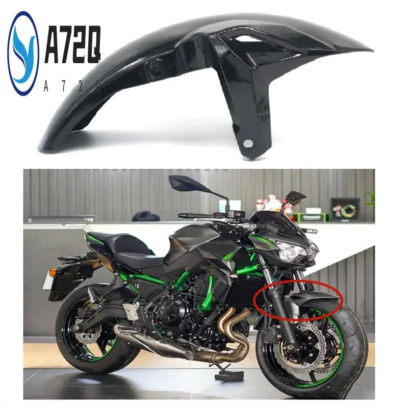 

A72Q-Motorcycle Front Tire Mudflap Splash Guard Motorcycle Front Wheel Mudguard Mudflap For Kawasaki Z650 2017-2020 Replacement