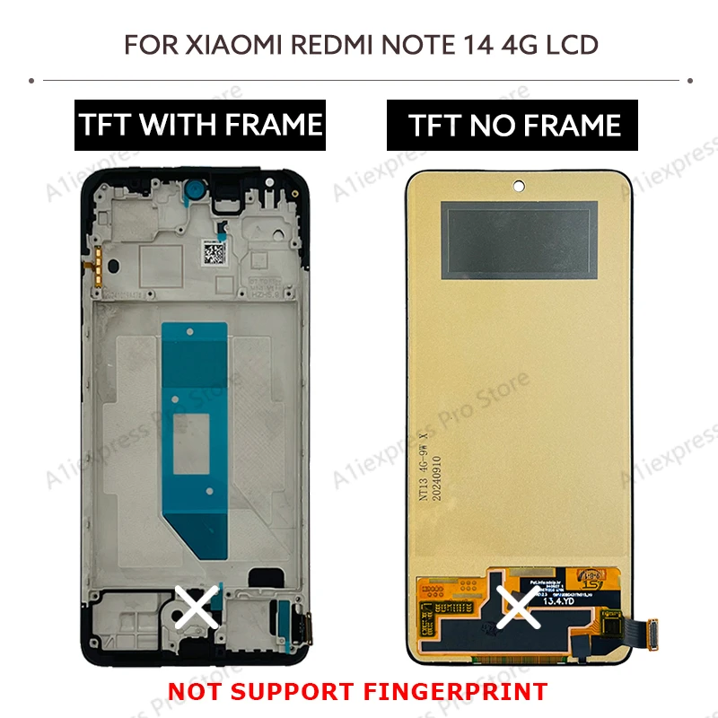 Wyświetlacz AMOLED LCD do Xiaomi Redmi Note 14 4G 24117RN76G 24117RN76O 24117RN76E Ekran Dotykowy Digitizer Zestaw Części LCD — zdjęcie produktu 5